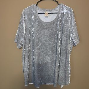 Faded Glory crushed velvet shirt